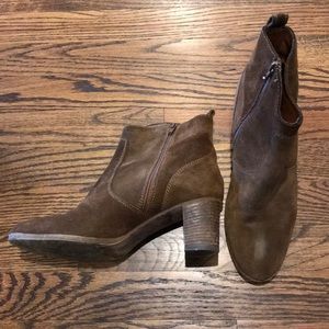 J. Crew Suede Midheel Ankle Boots